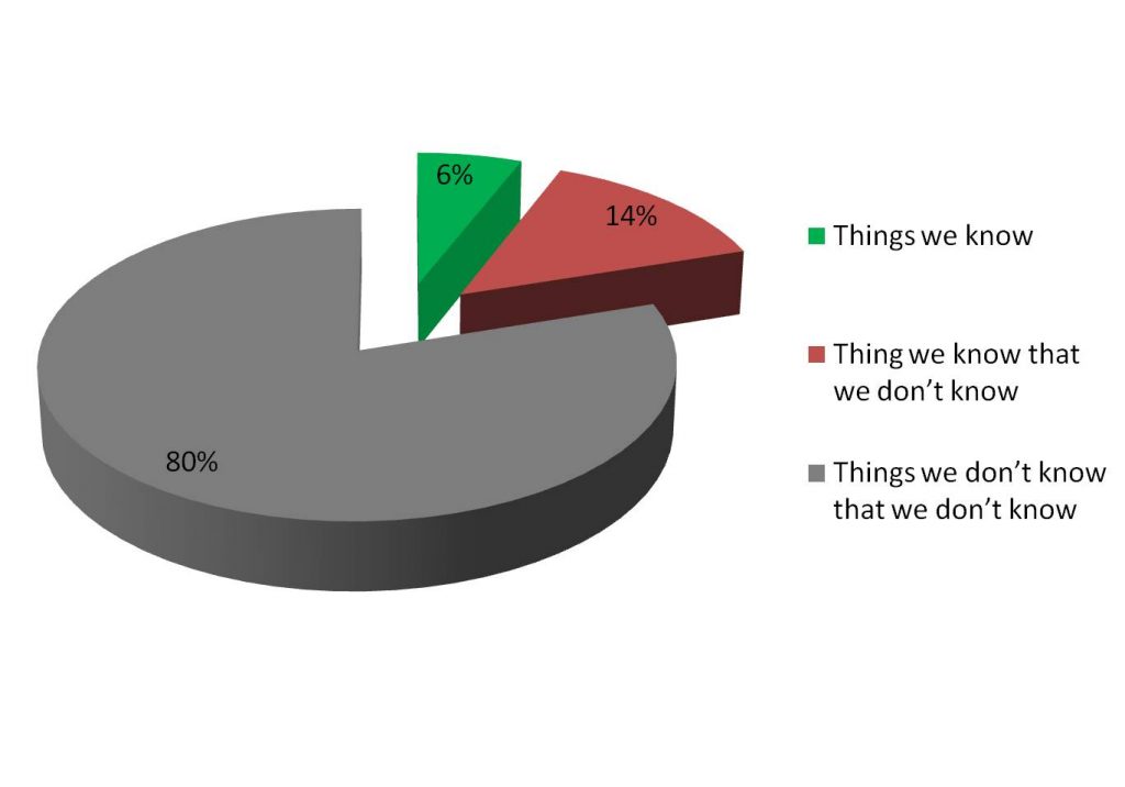Pie chart - 6% 20% 80%